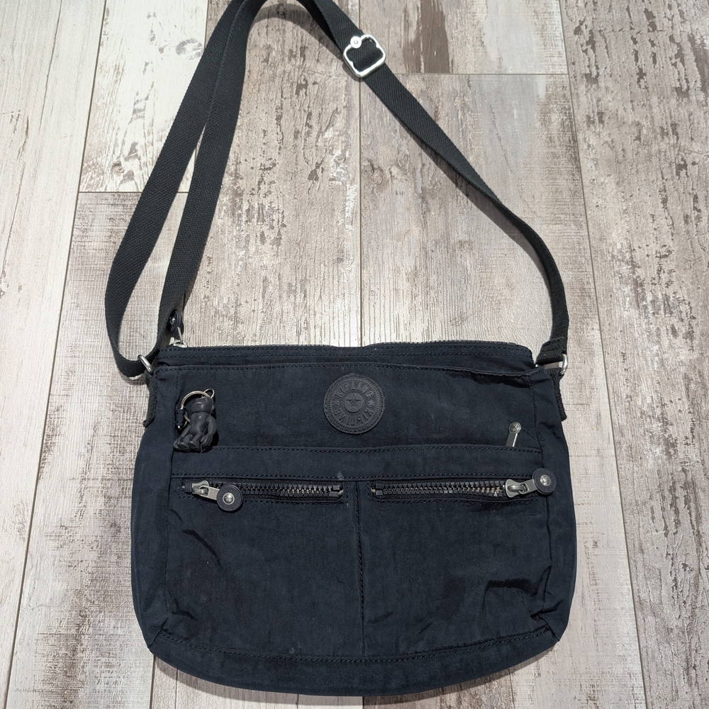 KIPLING‎ SHOULDER/CROSSBODY BAG NAVY BLUE With Keychain